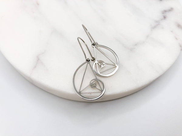 Golden Ratio Earrings from Ad Astra Boutique in Canada