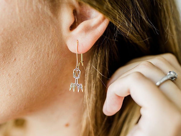 Bacteriophage Earrings from Ad Astra Boutique in Canada