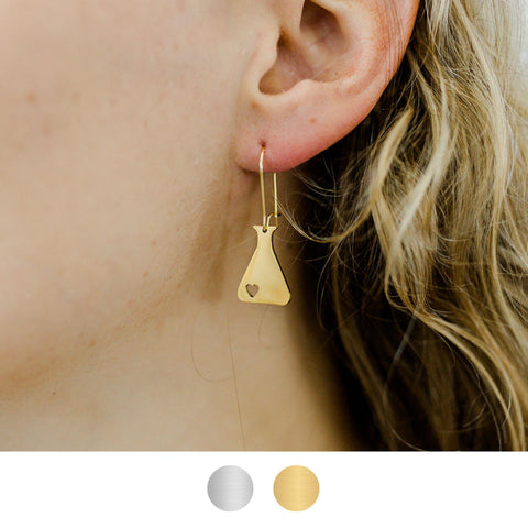 Erlenmyer Flask Earrings from Ad Astra Boutique in Canada