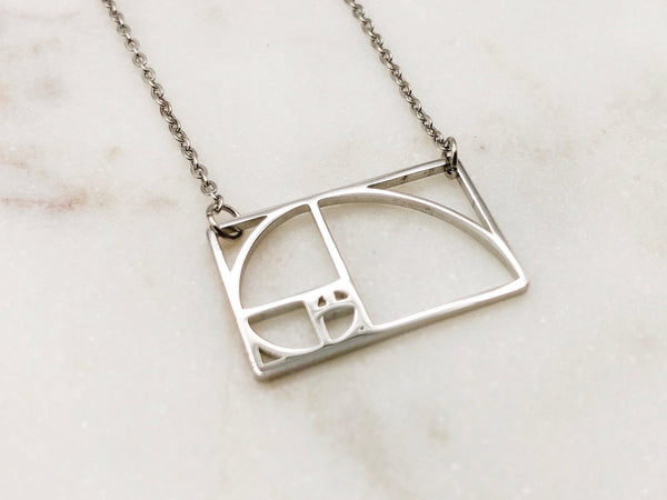 Golden Ratio Rectangle Necklace from Ad Astra Boutique in Canada
