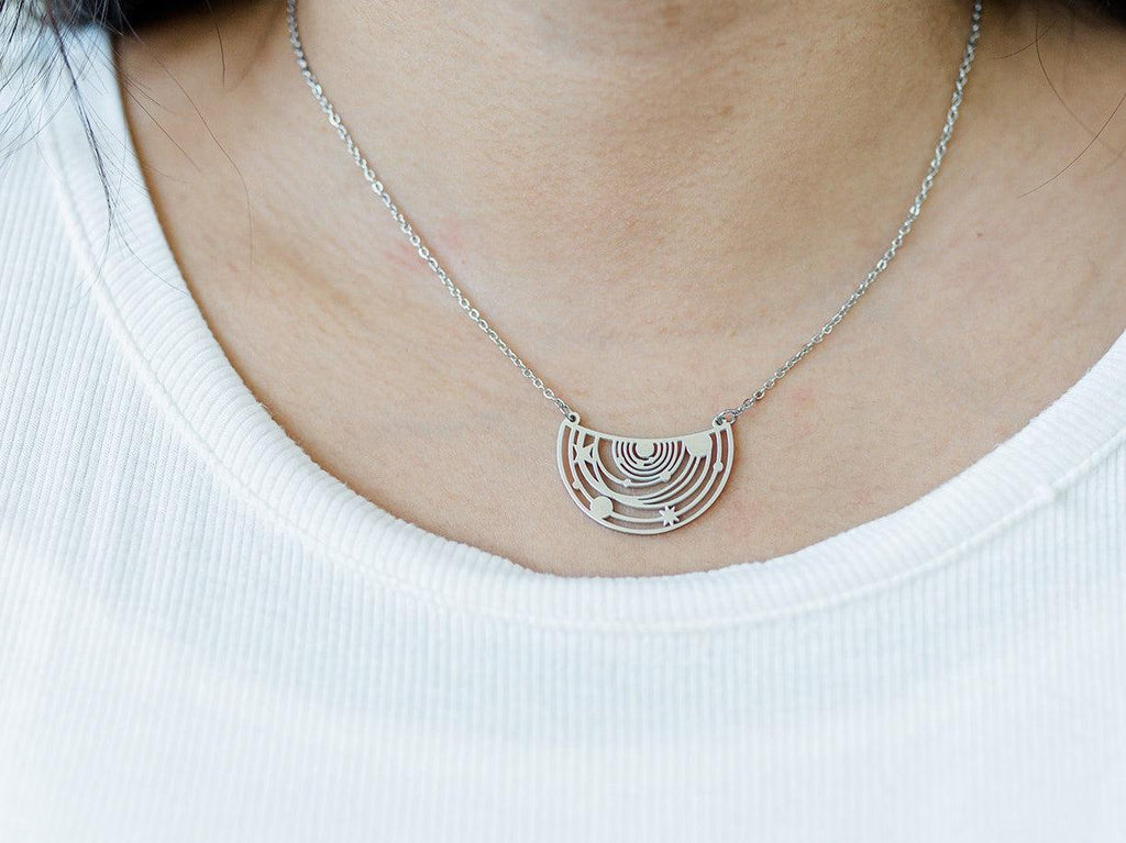 Personalized Venus Necklace, Planet Jewelry, Solar System Necklace –  Elephantsity